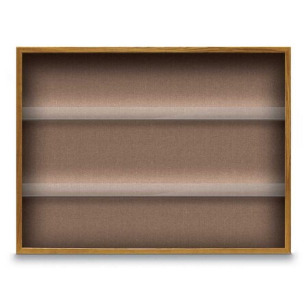 United Visual Products Outdoor Enclosed Combo Board, 48"x36", White Frame/Grey & Pumice UVCB4836ODW-GREY-PUMICE